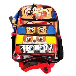 Paw Patrol Backpack with Lunch Kit Multicolor Nick Jr. Accessory Innovations NEW
